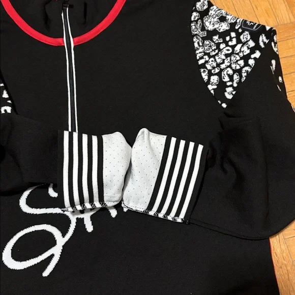 Newland Ski Black and White Long Sleeve Top NWOT - Picture 8 of 14